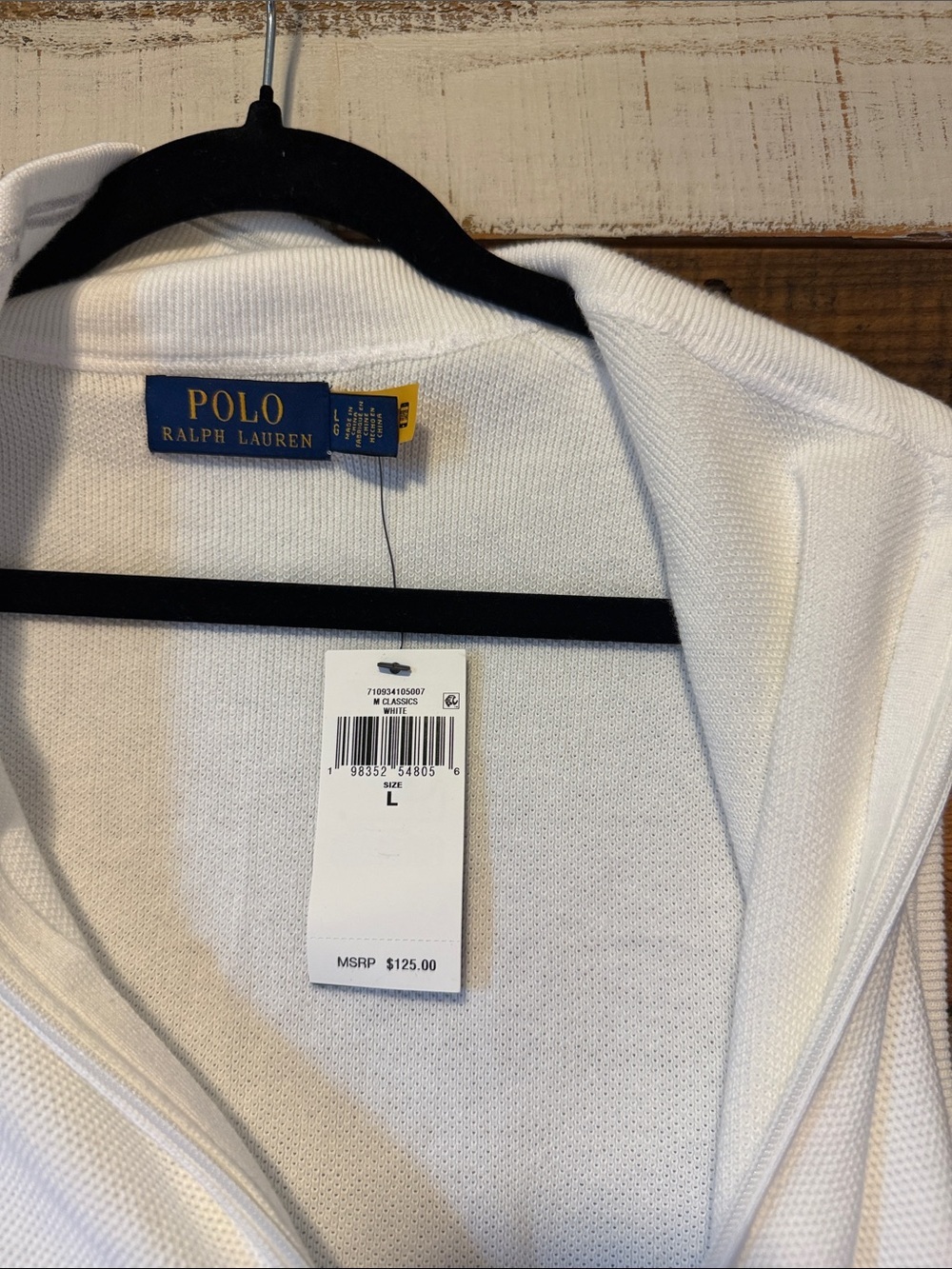 NWT Polo Ralph Lauren Mesh-Knit Cotton Full-Zip Sweater Vest - Picture 6 of 6